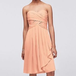 David’s Bridal bridesmaid dress sz 8 Bellini color